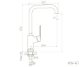 Смеситель для кухни Knotlor Muse KN-61 цвет Хром