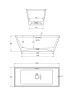 Ванна из искусственного камня AltroBagno Francesca 170x75 090103 цвет Кремовый