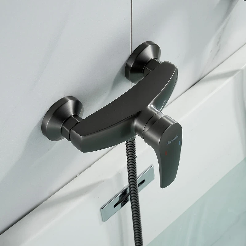 Смеситель для душа Shevanik S5016T цвет Оружейная сталь
