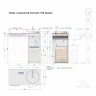 Тумба под раковину Alavann Cosmetic 100 ALV0760001 со столешницей цвет Белый