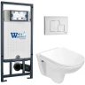 Комплект унитаза с инсталляцией WeltWasser MARBERG 507 + BAARBACH 004 GL-WT + MAR 507 SE GL-WT 10000010360 цвет Белый глянцевый с сиденьем Микролифт и клавишей смыва цвет Белый глянцевый
