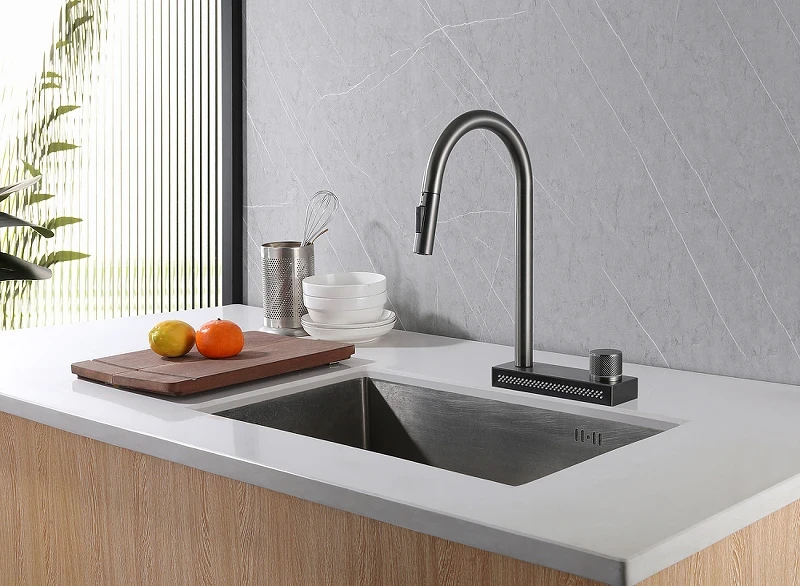 Смеситель для кухни Abber Wasser Kreis AF8114NG Никель латунь