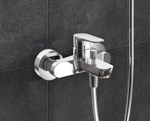 Смеситель для ванны Vitra Flow Soft A42946EXP Хром латунь на стену