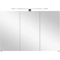 Зеркальный шкаф Orans BC-4023-1000 40231000З с подсветкой Матовый графитовый МДФ / ЛДСП, стекло