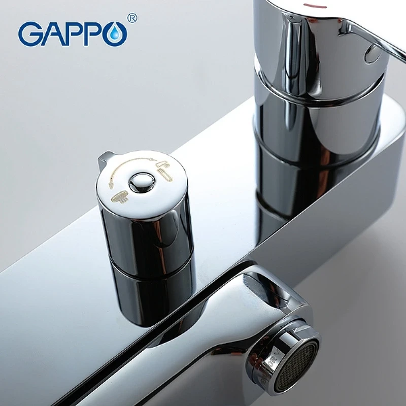 Душевая система Gappo G02-2 G2402 Хром латунь на стену