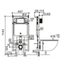 Комплект унитаза со смывным бачком WeltWasser Amberg 404 / Merzbach 002 GL-WT / Amberg RD-BL 10000011792 цвет Белый глянцевый с сиденьем Микролифт и клавишей смыва цвет Черный