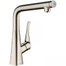 Смеситель для кухни Hansgrohe Metris Select 14883800 Сталь латунь