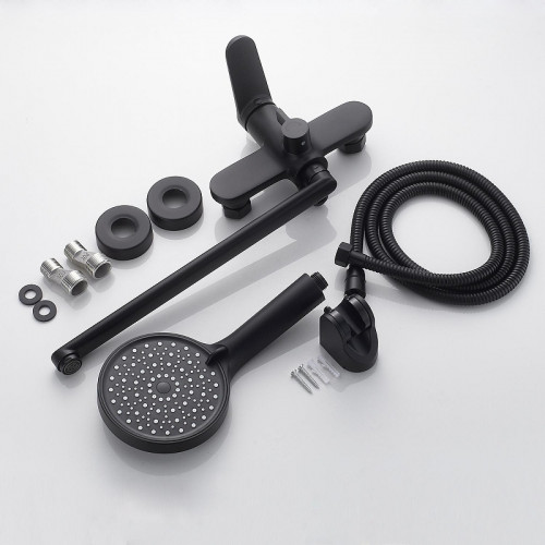 Смеситель для ванны Shevanik S43H S4322H универсальный цвет Черный