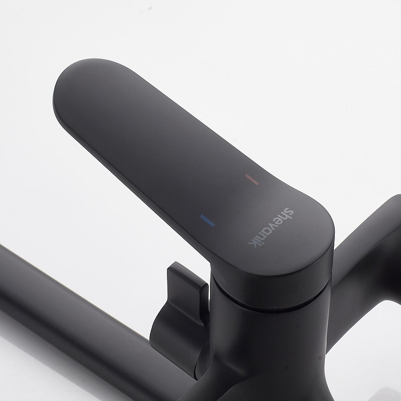 Смеситель для ванны Shevanik S43H S4322H универсальный цвет Черный