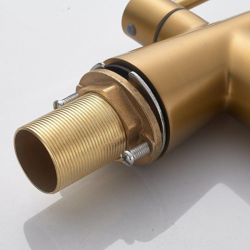 Смеситель для кухни Shevanik S668G цвет Золотой сатин Белый