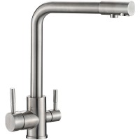 Смеситель для кухни Ulgran Classic U-016-304 Нержавеющая сталь латунь