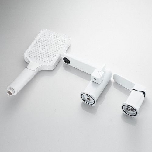 Смеситель на борт ванны Shevanik S99C S9912C цвет Белый