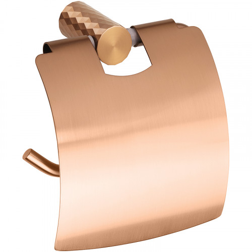 Держатель туалетной бумаги Bemeta Copra 176112012 с крышкой цвет Медь матовая