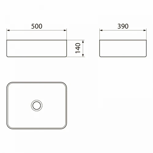 Раковина-чаша Point Меркурий 50 PN43832 Белая