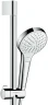 Душевой гарнитур Hansgrohe Croma Select S 26566400 Хром Белый пластик на стену
