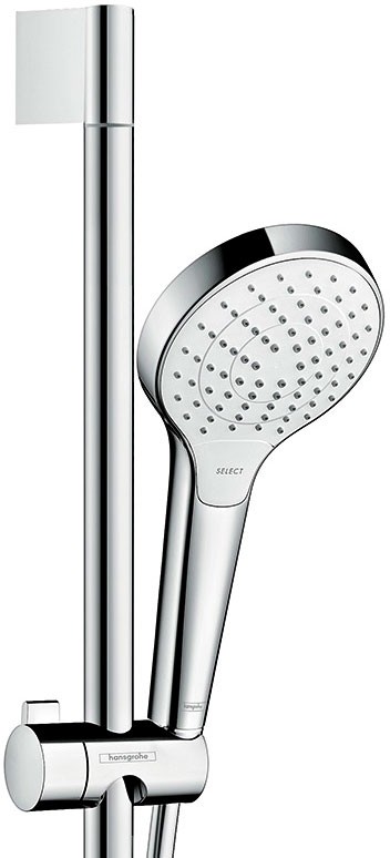 Душевой гарнитур Hansgrohe Croma Select S 26566400 Хром Белый пластик на стену