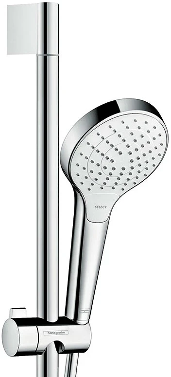 Душевой гарнитур Hansgrohe Croma Select S 26566400 Хром Белый пластик на стену