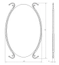 Зеркало Migliore Edera 65 16916 Хром стекло