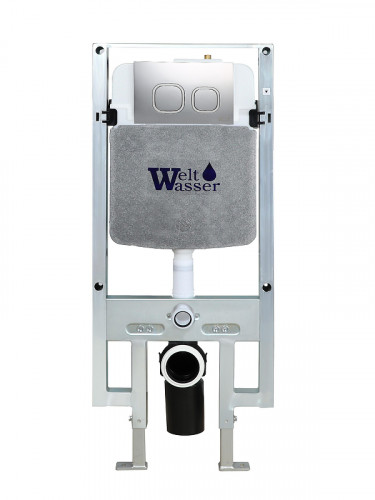 Инсталляция WeltWasser WW Amberg 497 ST MT-CR 10000008224 с клавишей смыва цвет Хром матовый