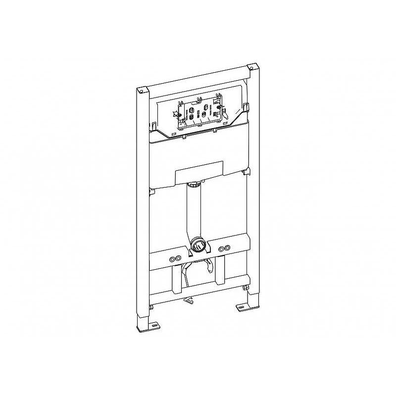 Инсталляция BelBagno BB001-120/BB014-SR-BIANCO с Белой клавишей смыва пластик