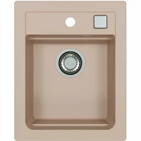 Кухонная мойка Alveus Granital Atrox 10 Terra G22 400x500 1139768 Песчаная искусственный камень (литьевой мрамор) встраиваемая сверху, встраиваемая снизу