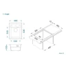 Кухонная мойка Alveus Granital Atrox 10 Terra G22 400x500 1139768 Песчаная искусственный камень (литьевой мрамор) встраиваемая сверху, встраиваемая снизу