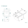 Кухонная мойка Alveus Granital Atrox 10 Terra G22 400x500 1139768 Песчаная искусственный камень (литьевой мрамор) встраиваемая сверху, встраиваемая снизу
