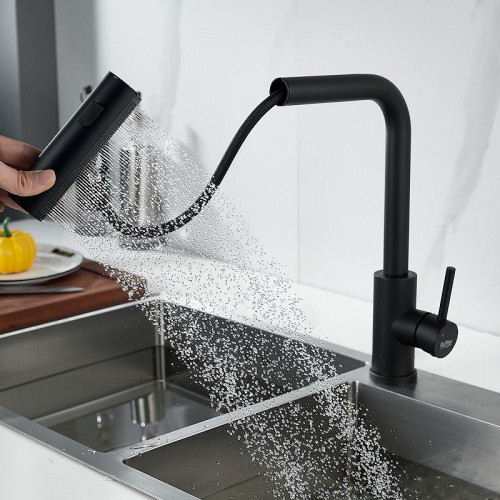 Смеситель для кухни Raffine F203H цвет Черный