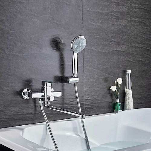 Смеситель для ванны Ledeme H33 2233L универсальный Хром латунь на стену