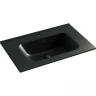 Раковина Ceramicanova Element 70 CN7007MB Черная матовая фарфор полувстраиваемая
