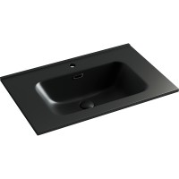 Раковина Ceramicanova Element 70 CN7007MB Черная матовая фарфор полувстраиваемая