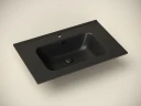 Раковина Ceramicanova Element 70 CN7007MB Черная матовая фарфор полувстраиваемая