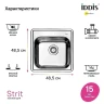 Кухонная мойка Iddis Strit S 48 STR48P0i77S Сталь нержавеющая сталь встраиваемый