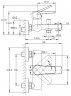 Смеситель для ванны Cersanit Moduo 64097 Хром латунь на стену