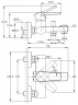 Смеситель для ванны Cersanit Moduo 64097 Хром латунь на стену