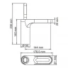 Смеситель для раковины WasserKRAFT Kammel 1803 Хром латунь