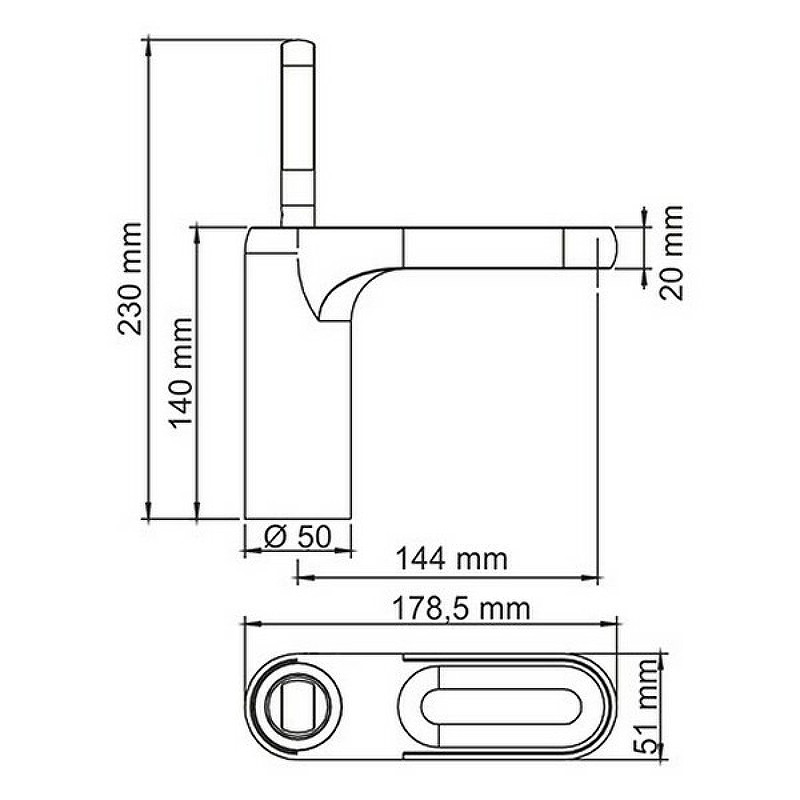 Смеситель для раковины WasserKRAFT Kammel 1803 Хром латунь