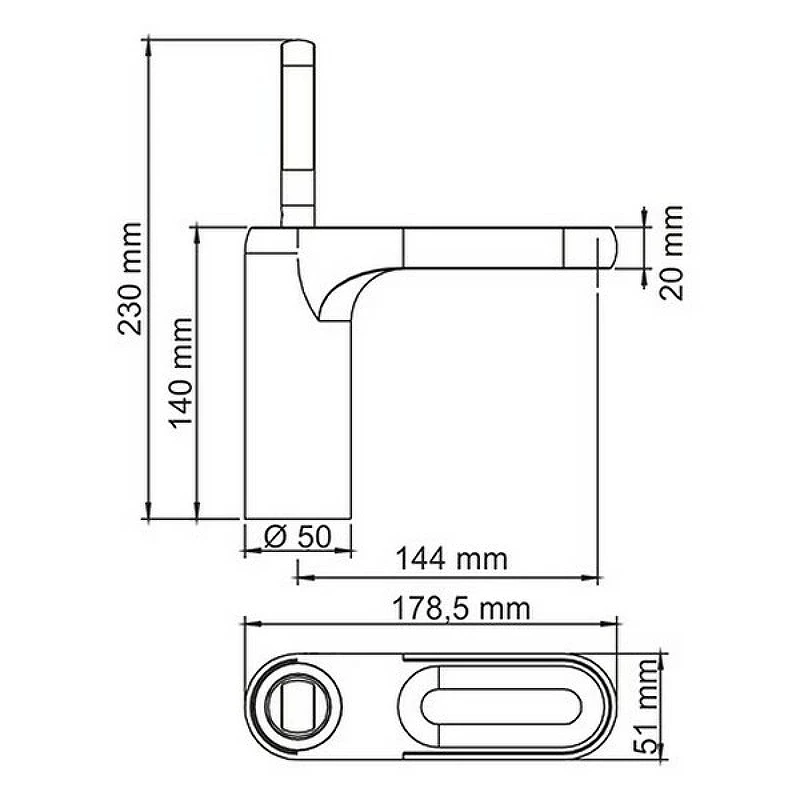 Смеситель для раковины WasserKRAFT Kammel 1803 Хром латунь