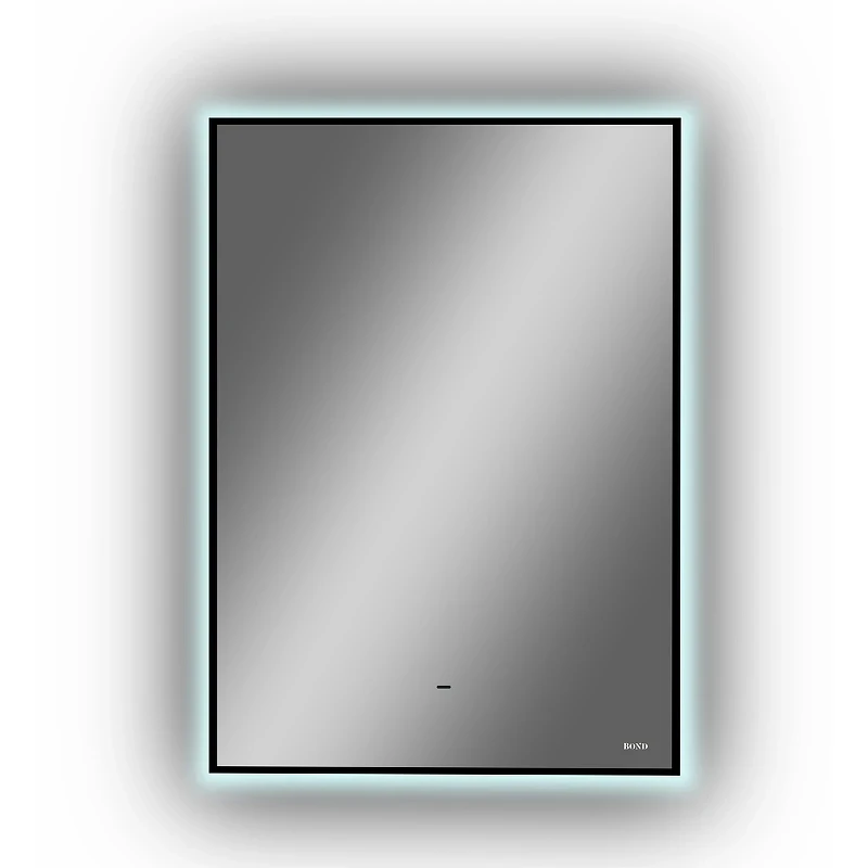 Зеркало Bond Cube 60x80 M36ZE-6080 с подсветкой Черное с бесконтактным выключателем стекло
