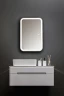 Зеркальный шкаф Silver Mirrors Фиджи-2 Flip 50 LED-00002680 с подсветкой Белый МДФ / ЛДСП, стекло