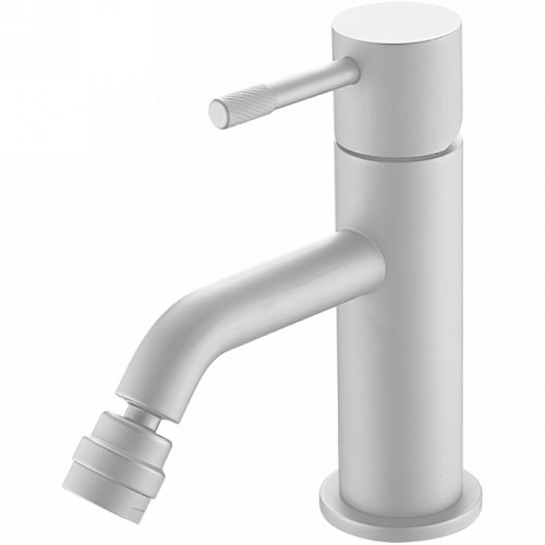 Смеситель для биде Boheme Uno 466-MW Белый матовый латунь