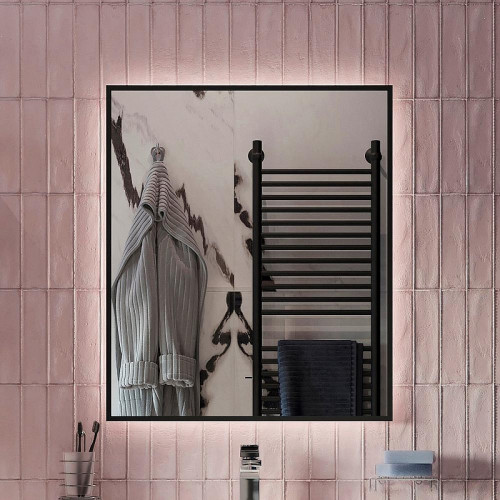 Комплект мебели для ванной DIWO Элиста 60 подвесной цвет Черный муар Светлое дерево