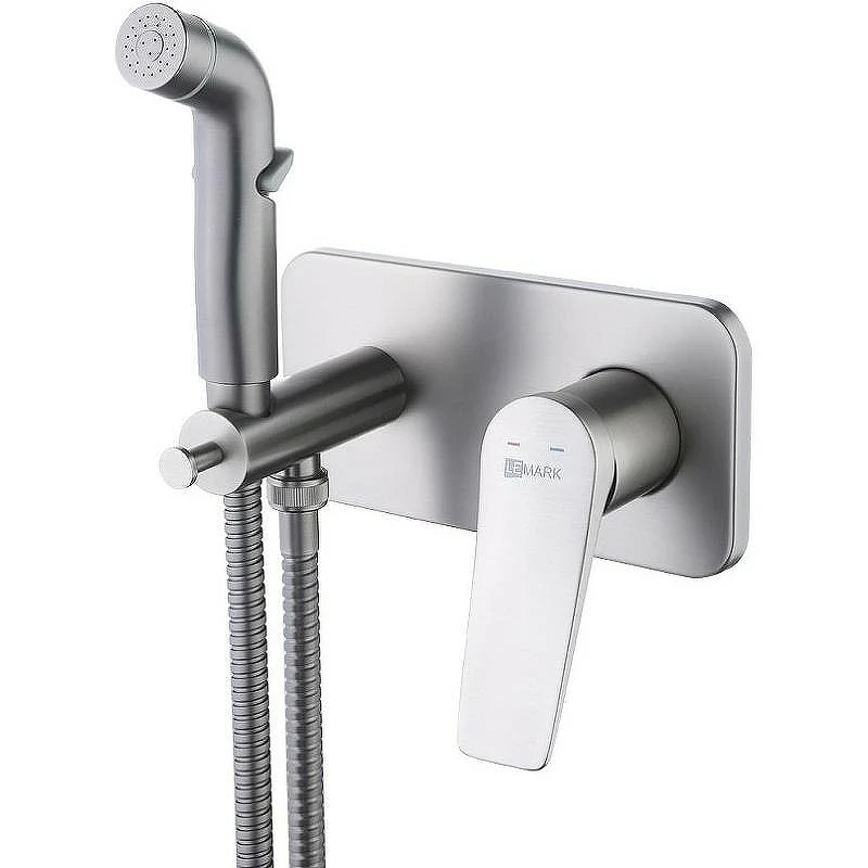 Гигиенический душ со смесителем Lemark Bronx LM3720GM Графит