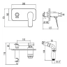 Гигиенический душ со смесителем Lemark Bronx LM3720GM Графит