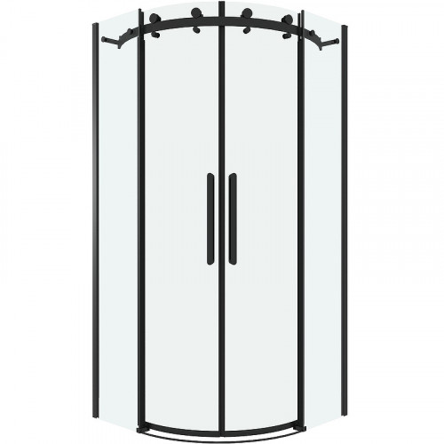 Душевой уголок Grossman Classic 90х90 301.K33.04.9090.21.00 профиль Черный матовый стекло прозрачное