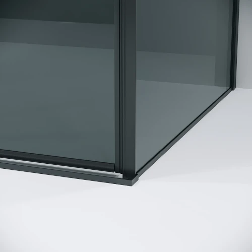 Душевая стенка Grossman Galaxy 80 200.K33.01.80.21.10 профиль Черный матовый стекло тонированное