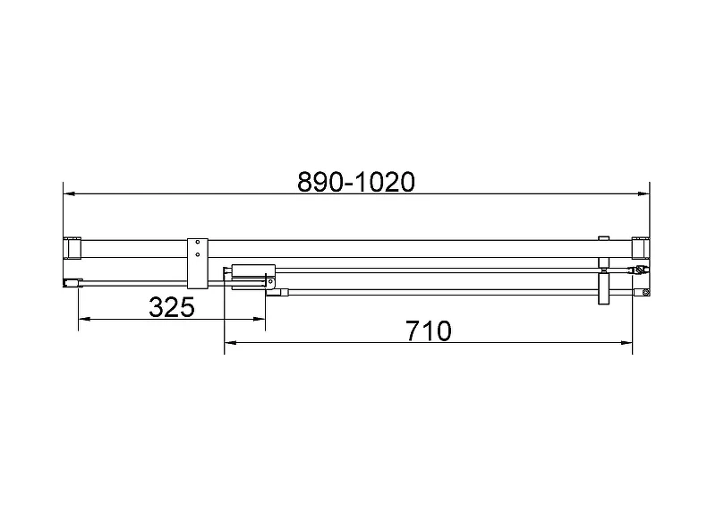 Душевая дверь Vincea Экстенза (Extenza) 100 VDP-4EX9010CL профиль Хром стекло прозрачное