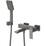 Смеситель для ванны Cezares Slider SLIDER-VD-GM Оружейная сталь нержавеющая сталь на стену