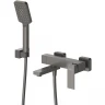 Смеситель для ванны Cezares Slider SLIDER-VD-GM Оружейная сталь нержавеющая сталь на стену