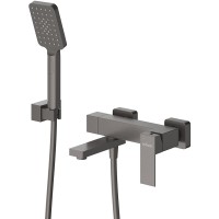 Смеситель для ванны Cezares Slider SLIDER-VD-GM Оружейная сталь нержавеющая сталь на стену